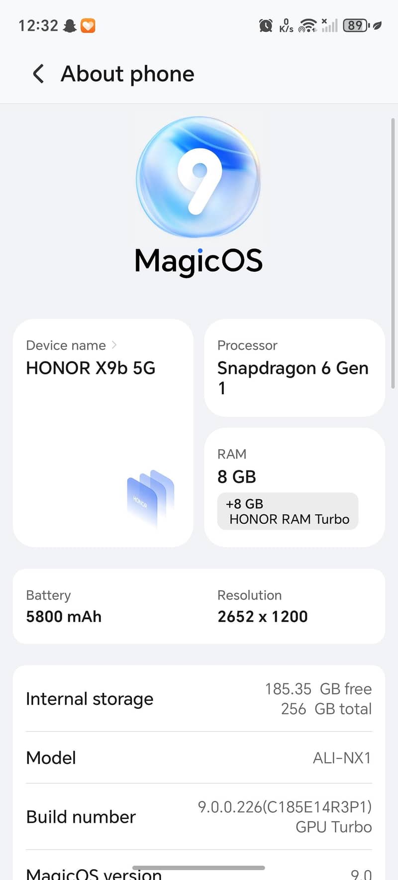 Honor x9b 2