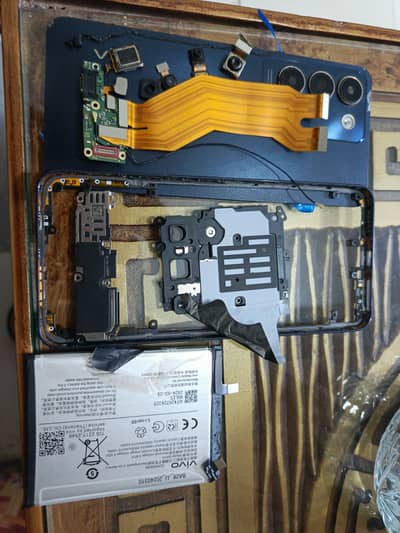 Vivo Y100# battry. camera. front back. charging flax  ringer  finger