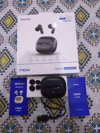 Ronin Nox R-7080 ANC ENC Earbuds, Box Opened Never Used, 1 Year Warra
