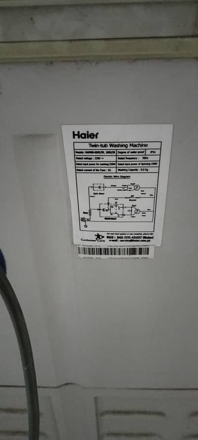 Haier washing machine and dryer
