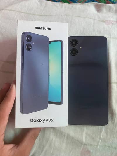 Samsung Mobile A06 all ok 10 by 9.5 condions  no repair complt box