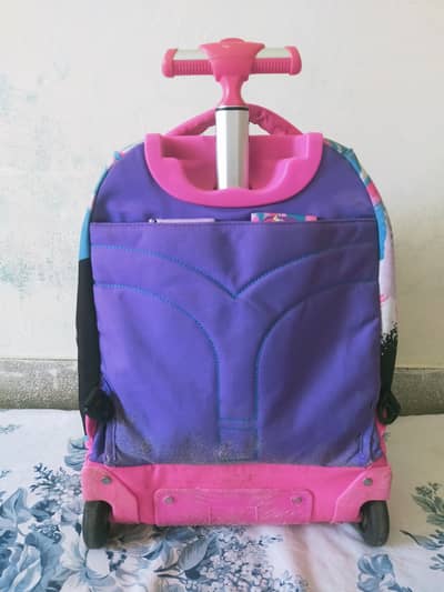Kids imported Trolley and shoulders straps school bag