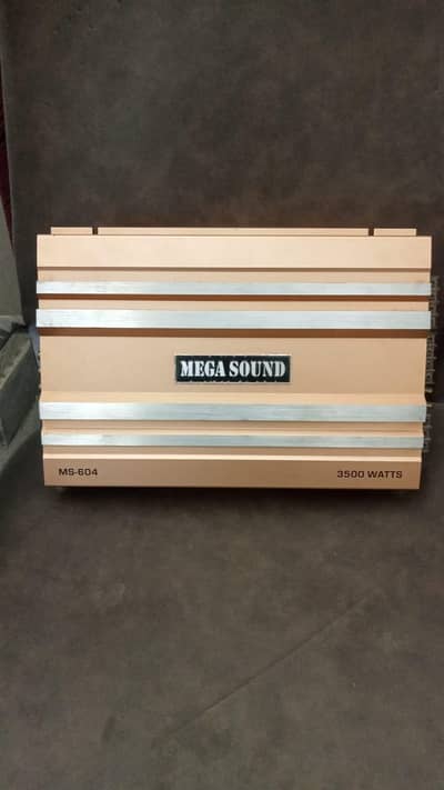 Mega Sound MS-604 4 Channel Car Amplifier + Kenwood Woofer