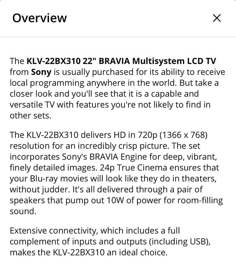 Sony LCD 5