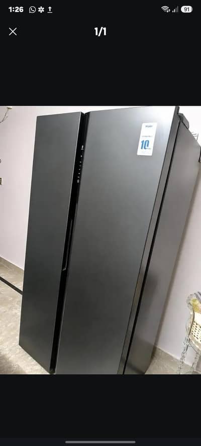 haier double door fridge available for sale!!