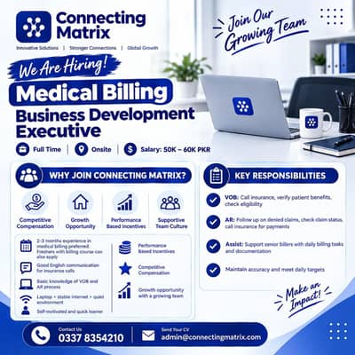 Medical Billing ( Business Development Executive)  REQUIRED !!!