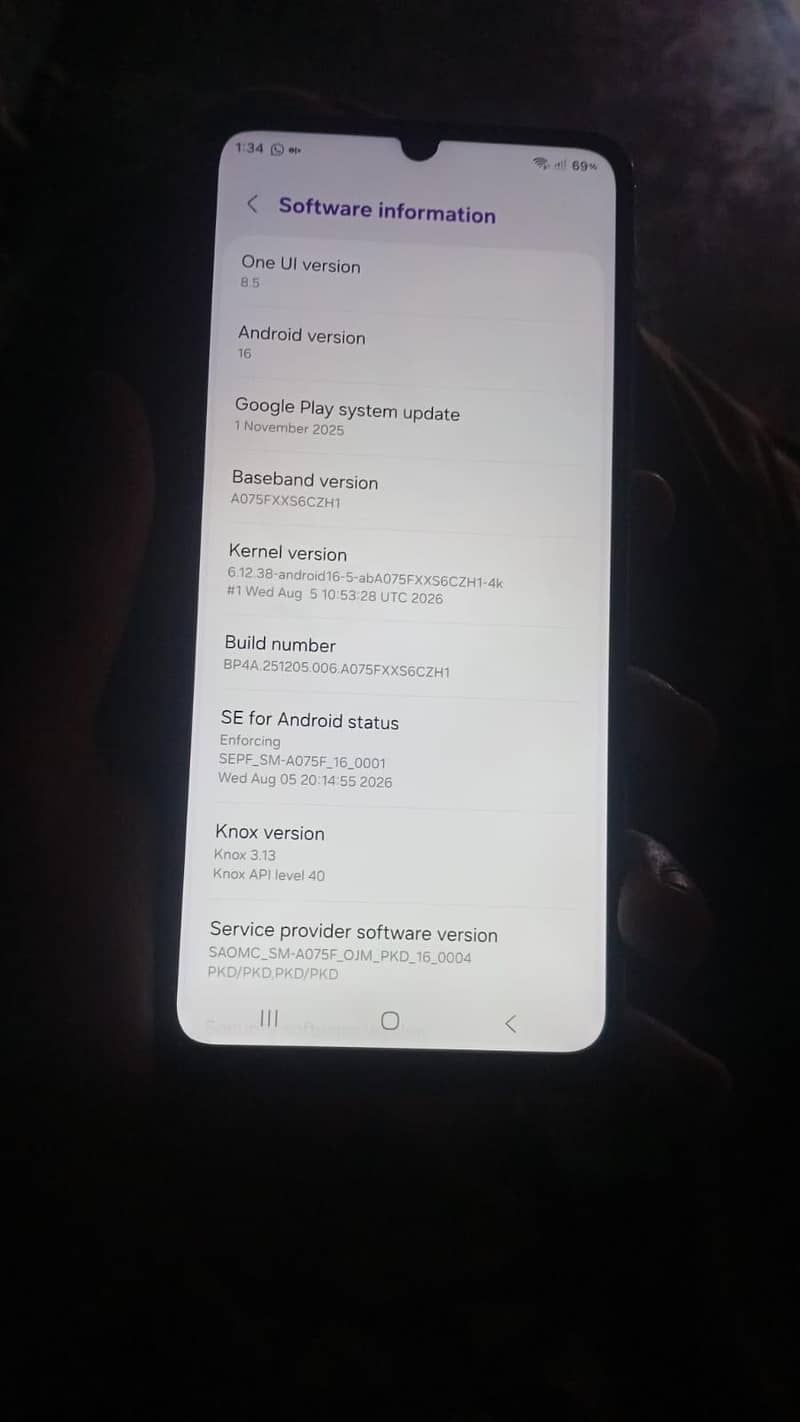 samsung a07 8