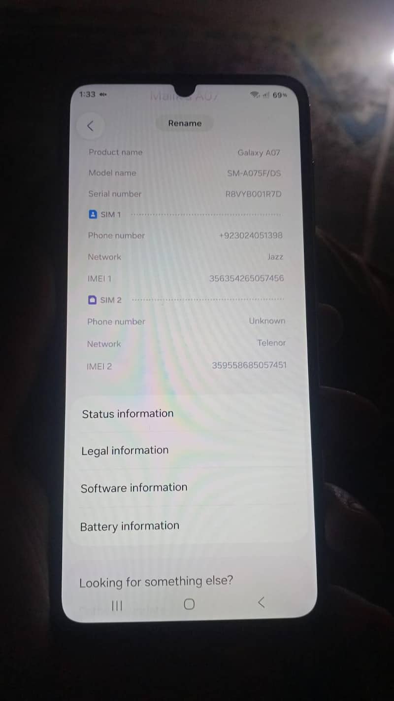 samsung a07 9