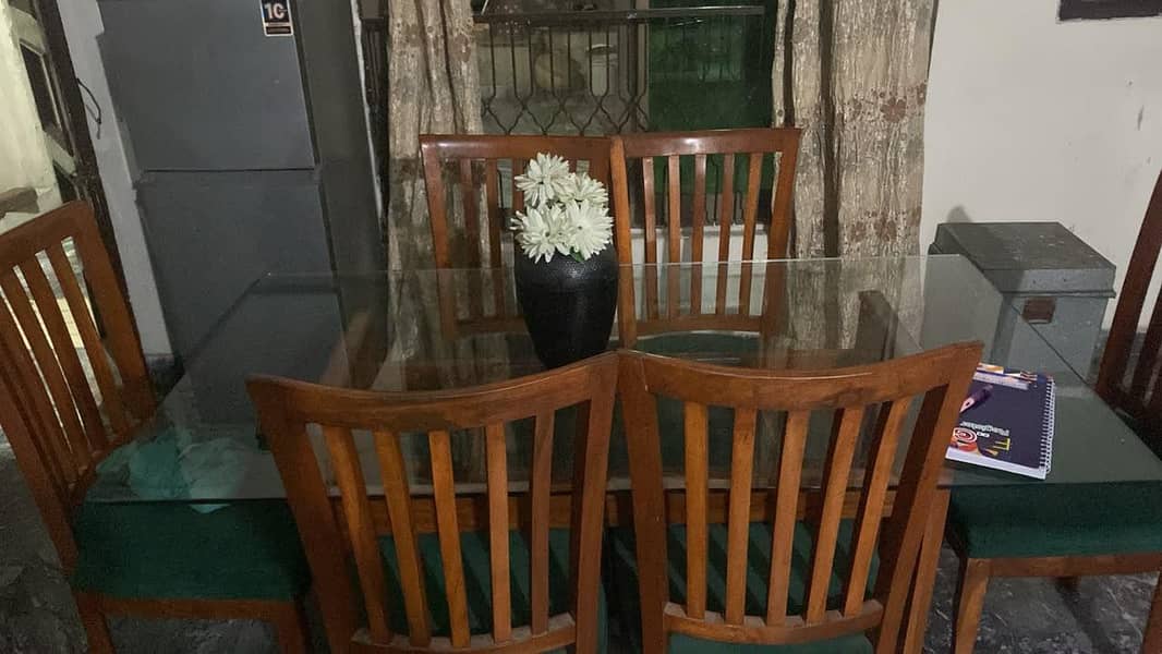 daining table & safe almari & show case & sofa set 0