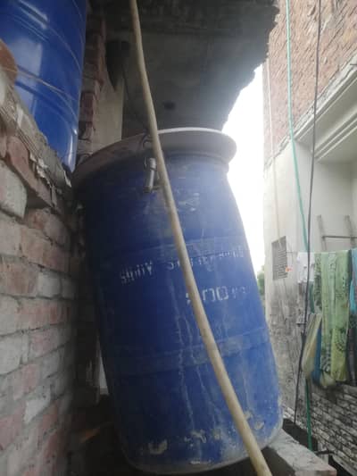 water Drum 200kg in use, no leaking