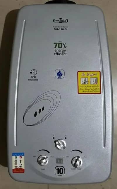 Super Asia Instant Gas Geyser - Almost brand new slightly used