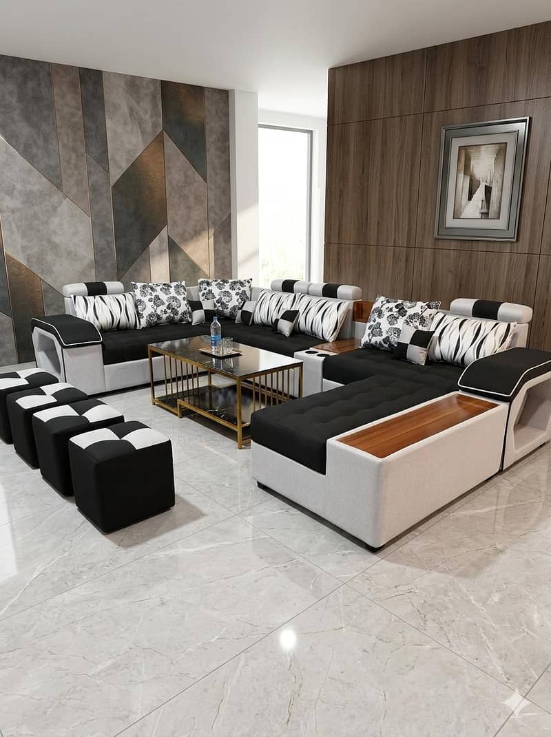 9seater sofa set/L shape sofa/corner sofa/sofa set/U shape sofa 6