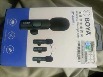 Boya Mic for sale . double mic . wireless