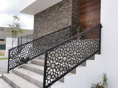 Stainless steel stairs safety grill-Railing design steel-Window grills