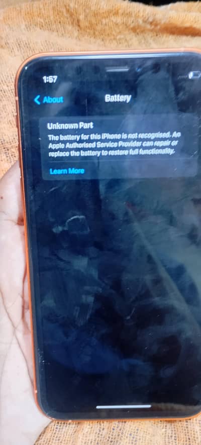 Apple iPhone XR converted 17 battery change only baqi all ok