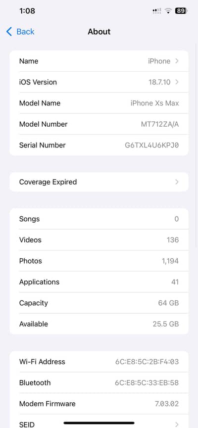 Apple iPhone XS Max