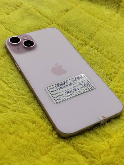 Apple iPhone 15 plus 128gb jv 87 health 10/10 pink color