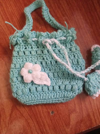 Handmade Crochet Bag for Girls | Cute Flower Design | Shoulder Bag
