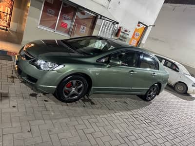 Honda Civic VTi Oriel Prosmatec 2007 Green totally genuine condition