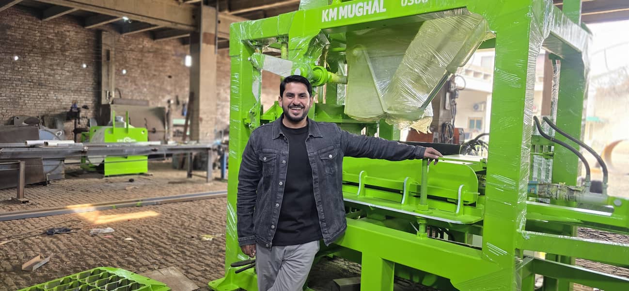 Concrete Block, Solid Block, Tuff Tile Aur Paver Tile Making Machine 11
