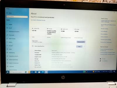 HP EliteBook 8GB RAM + 256GB SSD — Good Condition