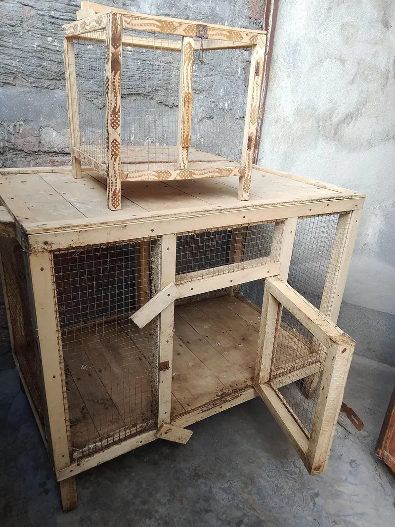 Big Wooden Cage 3×2 Feet + Chhota Cage FREE | Murghon Ke Liye — photo 2