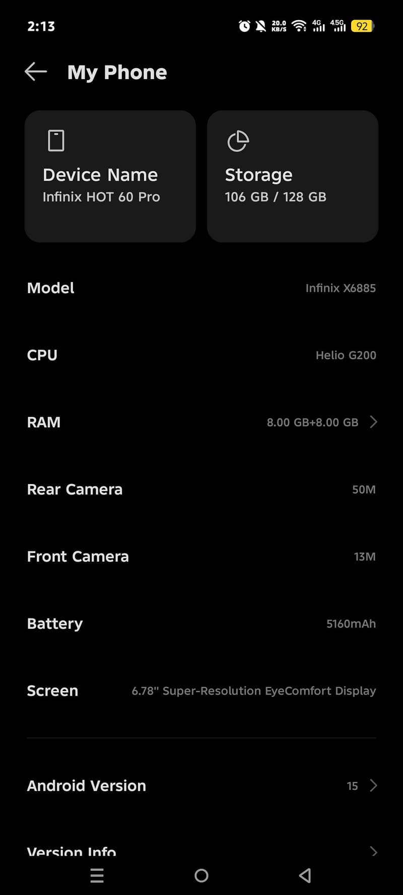 Infinix  Hot 60 pro 2