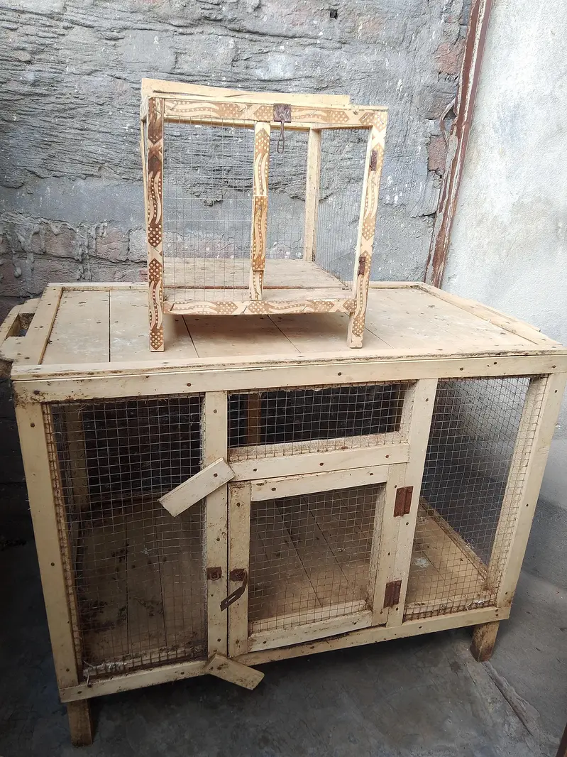 Big Wooden Cage 3×2 Feet + Chhota Cage FREE | Murghon Ke Liye — photo 4