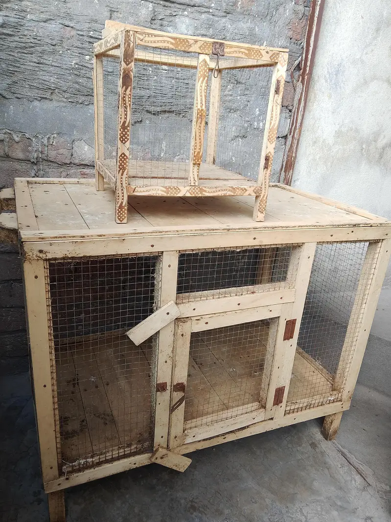 Big Wooden Cage 3×2 Feet + Chhota Cage FREE | Murghon Ke Liye — photo 6