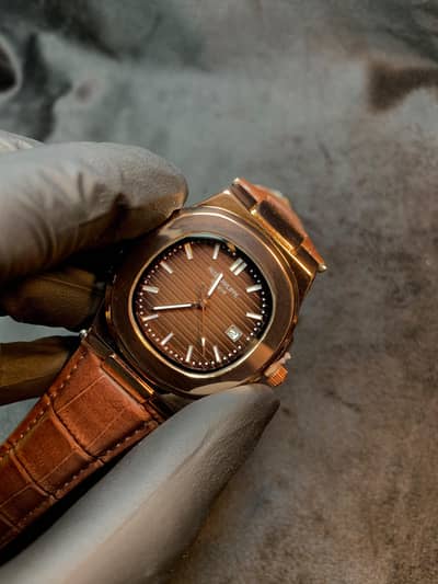 Patek Philippe luxury watch in 3 different colours