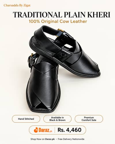 Premium Peshawari Chappal & Shoes | Genuine Leather | Cargo Available