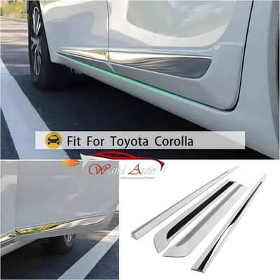 Corolla 2014-2026 door Mouldings ABS plastic super white color new
