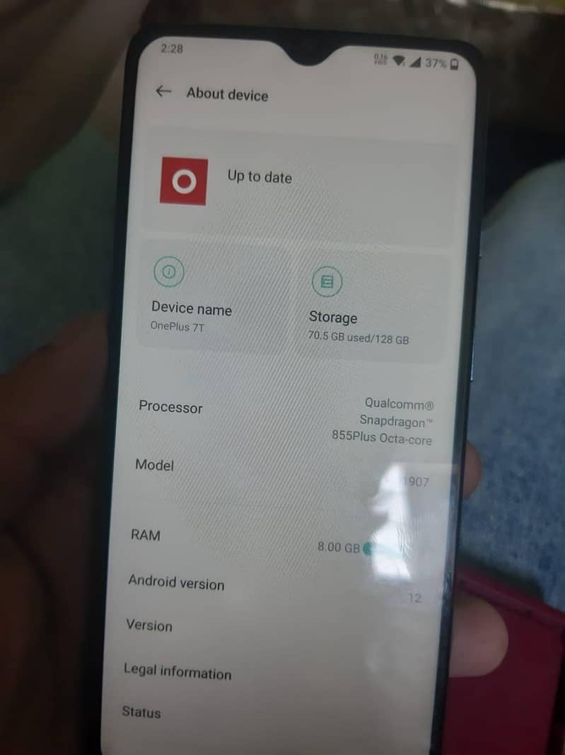 One Plus 7T patch pta approve 3