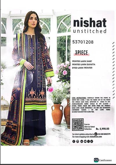 Ladies 3 Piece Unstiched Suits | Original Brand Collection | Dresses