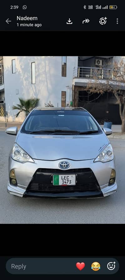 Toyota Aqua 2017 urgent sale home used car
