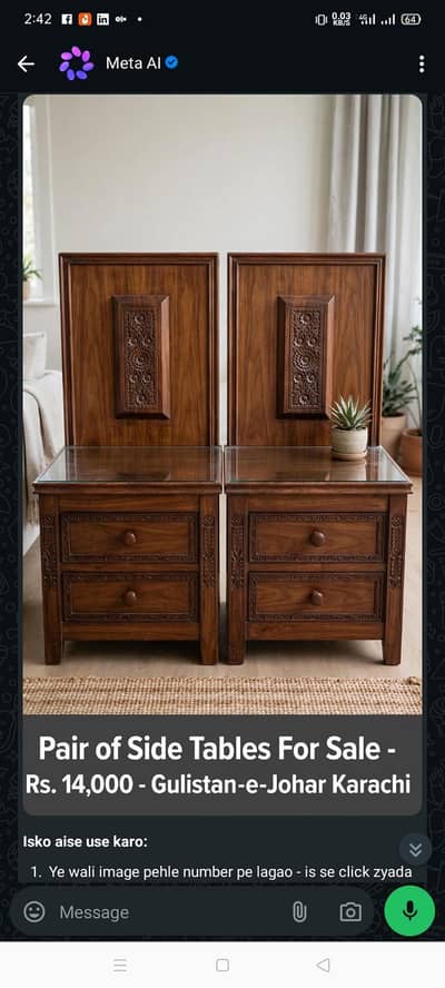SIDE TABLES FOR SALE