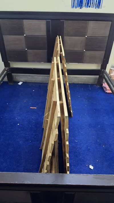 King size Wooden Double Bed good condition.
