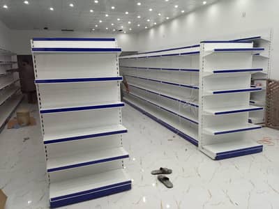 Racks, Super mart racks, Duble side RAcks, Adjustable racks, Counters