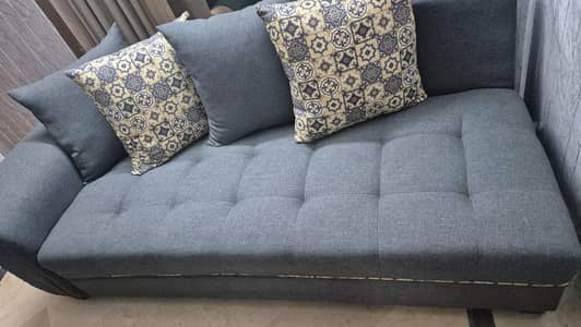 Sofas for 6,7 person gray colour