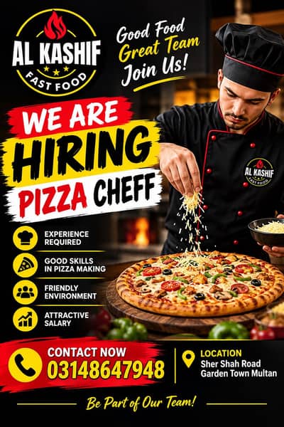 Pizza cheff require