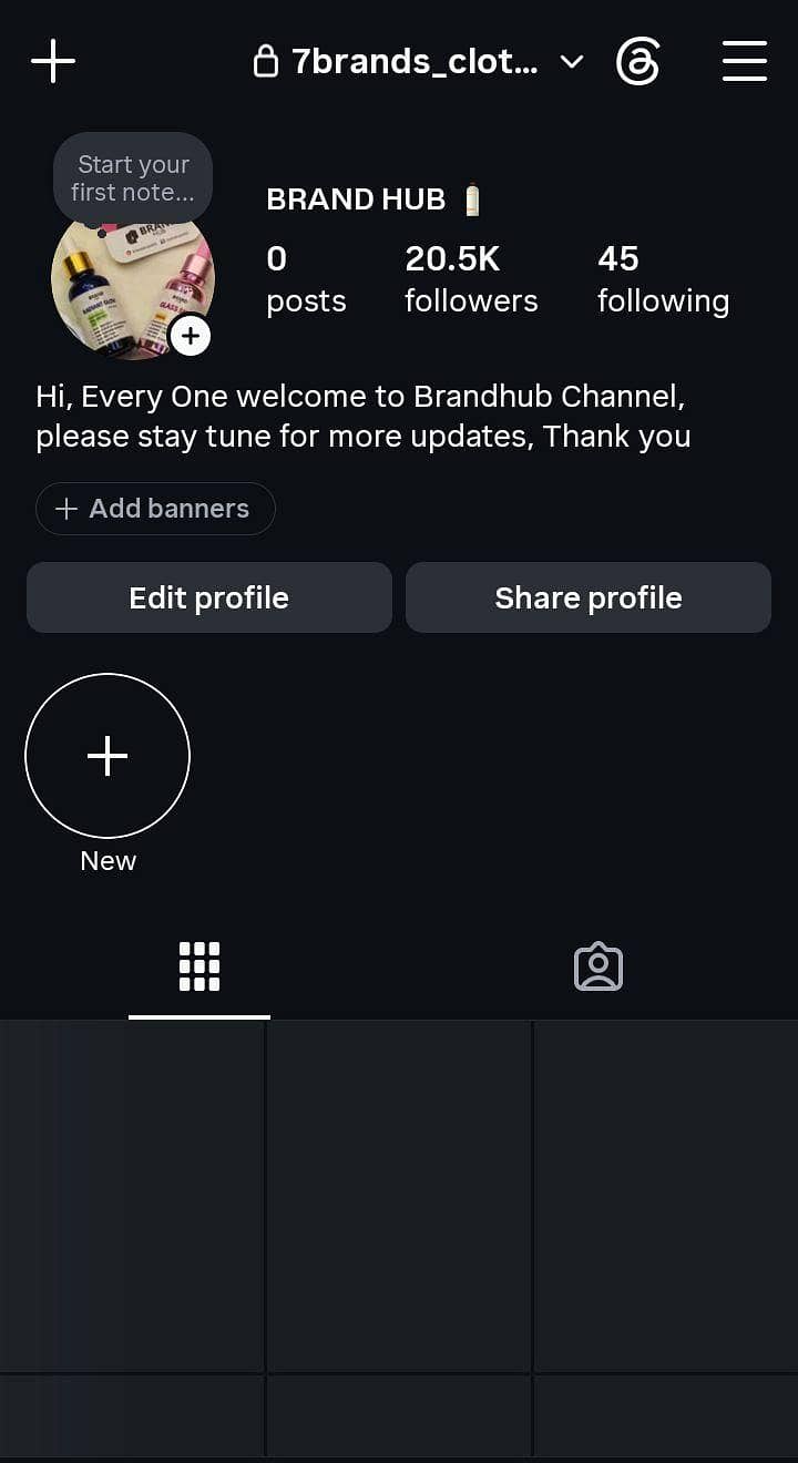 Instagram page 0