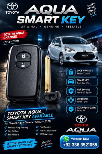 Toyota Aqua smart key