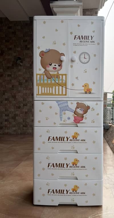 Kids Wardrobe / Baby Cupboard with Storage Drawers - Good Condition