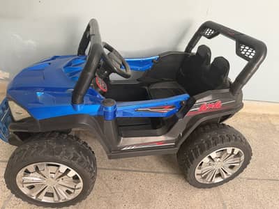 Blue Jeep Ride on Car