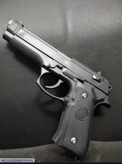 Black toy gun for kids and adults looks like real gun