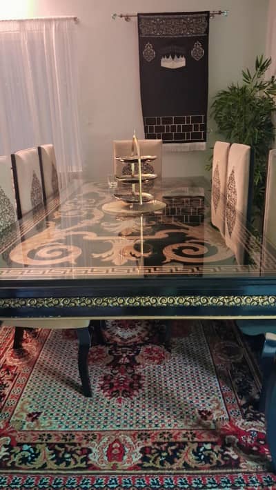 8 chairs dining table