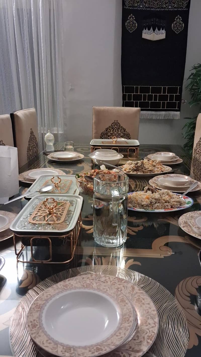 8 chairs dining table 6