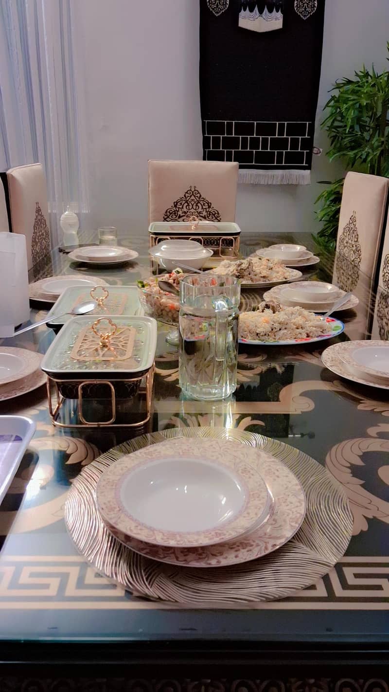 8 chairs dining table 7
