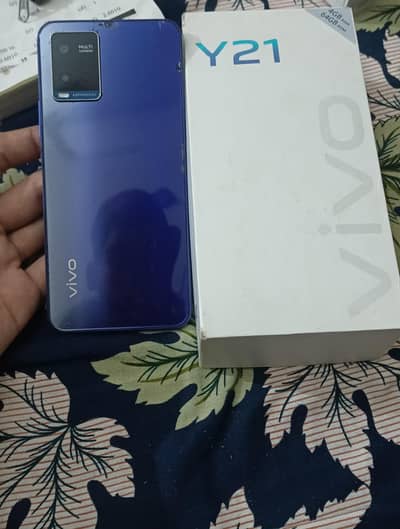Vivo Y21 official dual sim pta 4/64 metallic blue colour best camera