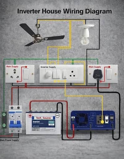 all type of electric work ( fans , wiring in home ,)